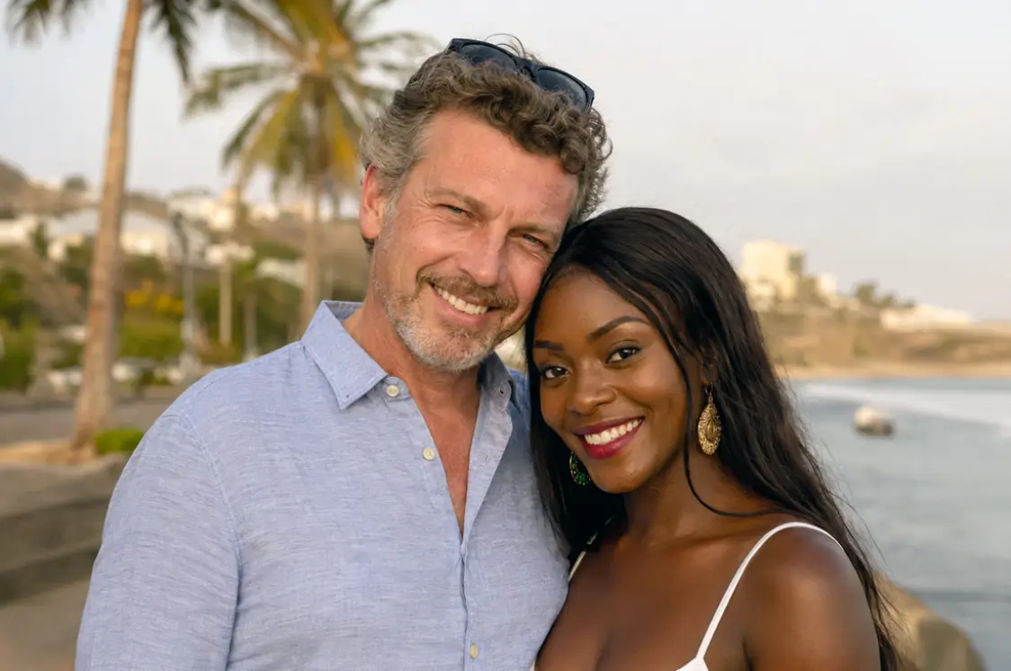 Un retraité français et une femme sénégalaise qui se sont rencontrés grâce à Amour au Sénégal